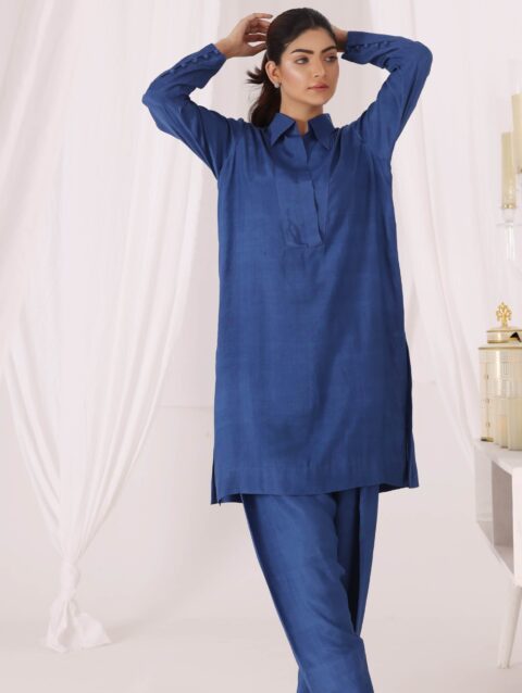 Emerald Blue shalwar set