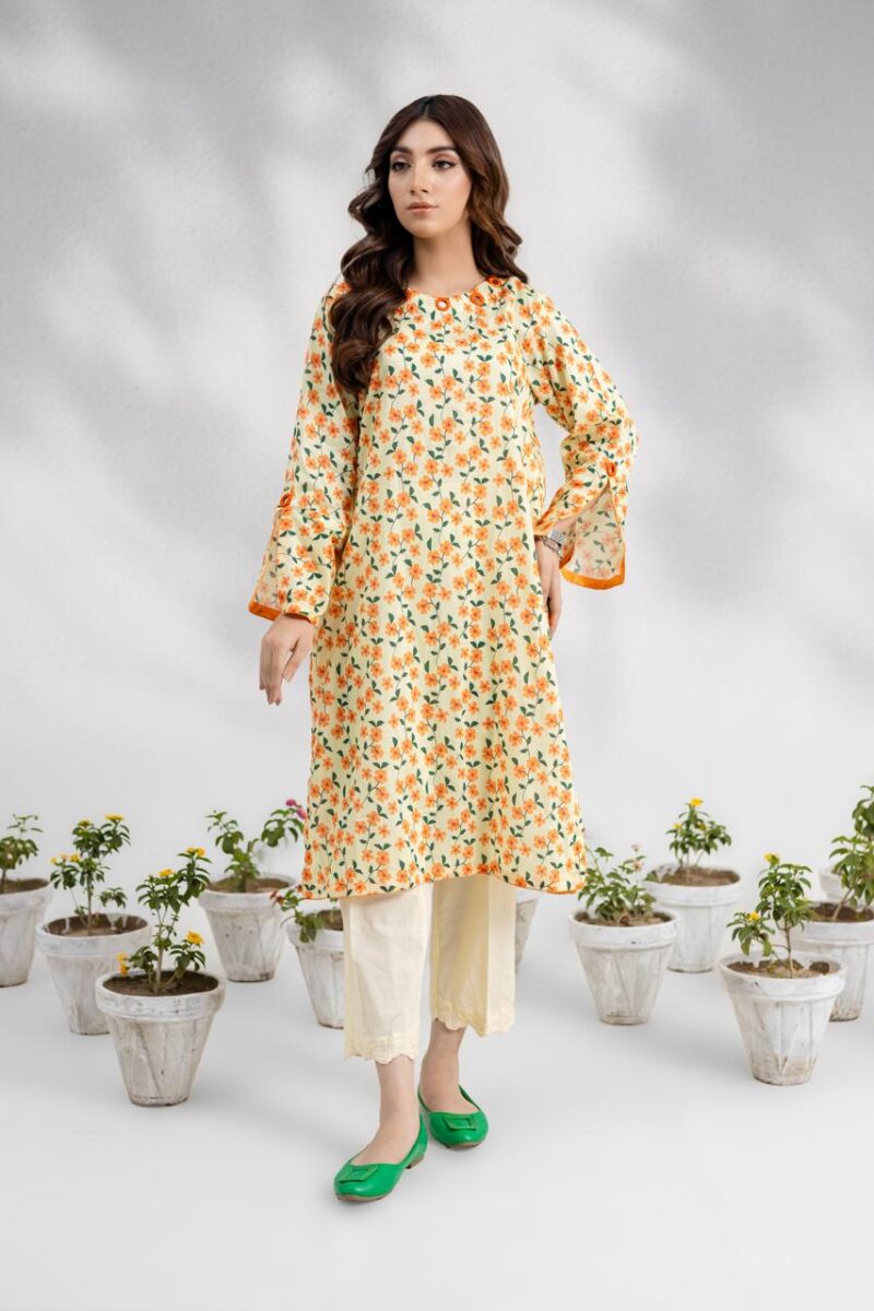 Floral Lawn Shirt – Yellow